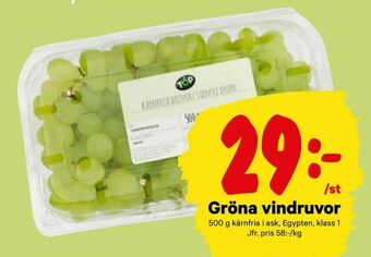 City Gross Gröna vindruvor erbjuda