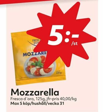 Hemköp Mozzarella erbjuda