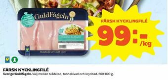 Coop Konsum Färsk kycklingfilé erbjuda