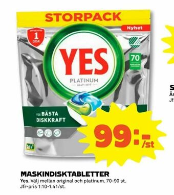Stora Coop Maskindisktabletter erbjuda