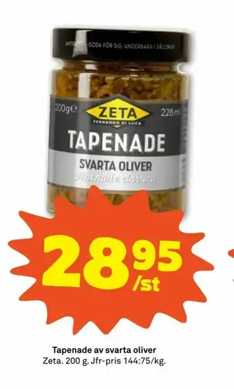 Stora Coop Tapenade av svarta oliver erbjuda