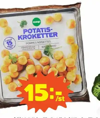 Coop Coop Potatiskroketter 600g erbjuda