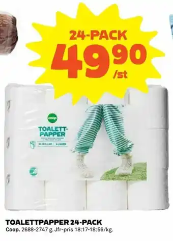 Coop Coop Toalettpapper 24-pack erbjuda