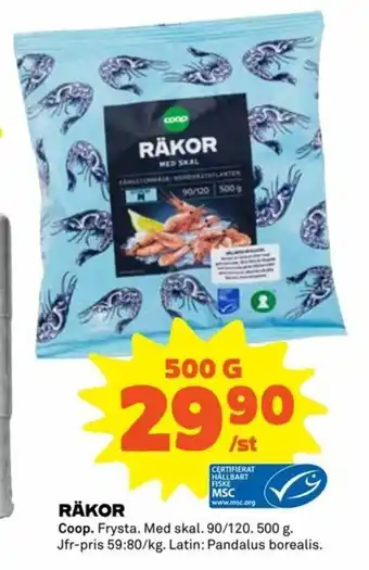 Coop Coop Räkor 500g erbjuda