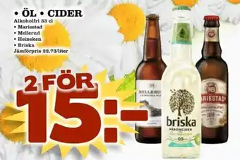 Nelins Alkoholfri öl och cider 33cl erbjuda