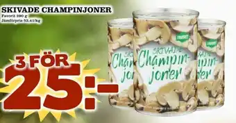 Nelins Favorit Skivad Champinjoner 290g erbjuda