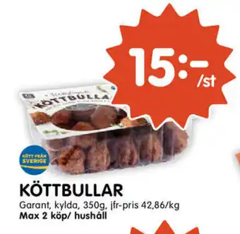 Tempo Garant Köttbullar 350g erbjuda