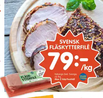 Tempo Nybergs Deli svensk Fläskytterfilé 1kg erbjuda