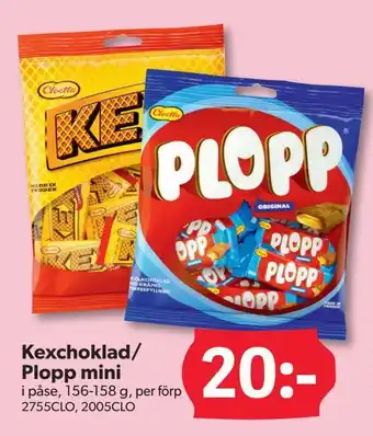 Kexchoklad/ plopp mini