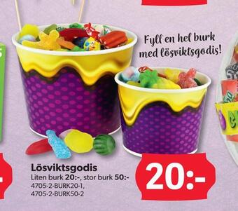 DollarStore Lösviktsgodis erbjuda