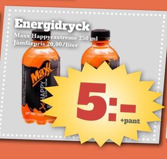 Bonum Matmarknad Energidryck erbjuda