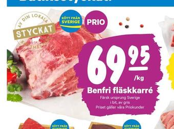 City Gross Benfri fläskkarré erbjuda