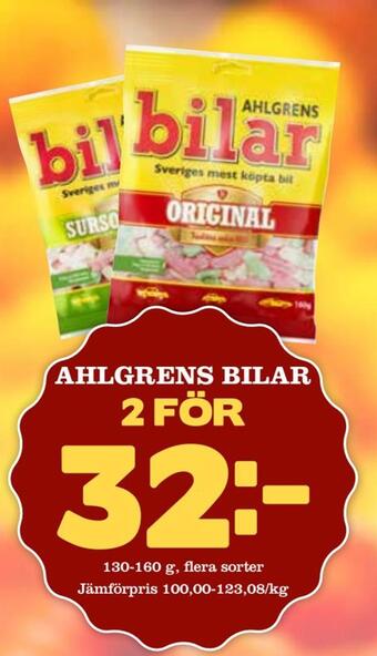 Bonum Matmarknad Ahlgrens bilar erbjuda