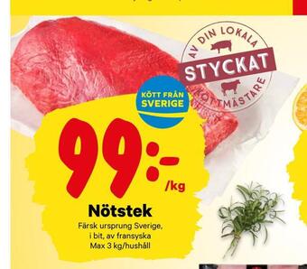 City Gross Nötstek erbjuda