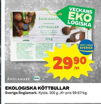 Coop Daglivs Ekologiska köttbullar erbjuda