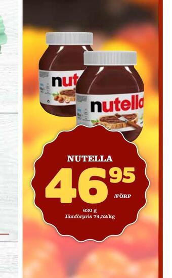 Din Mat Nutella erbjuda