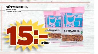 Din Mat Sötmandel erbjuda