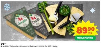 Coop Daglivs Ost erbjuda