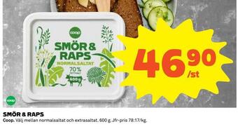 Coop Daglivs Smör & raps erbjuda