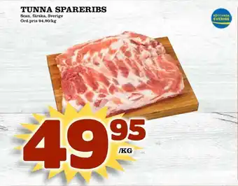 Tunna spareribs