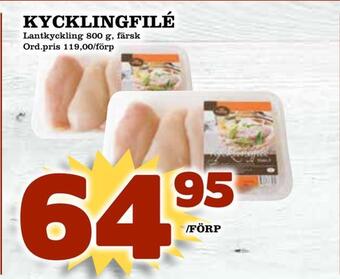 Din Mat Kycklingfilé erbjuda