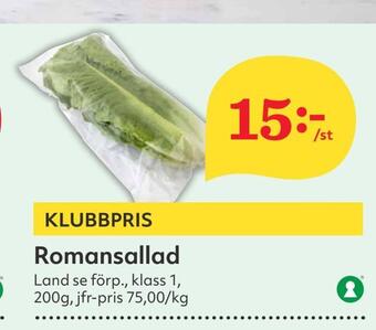 Hemköp Romansallad erbjuda