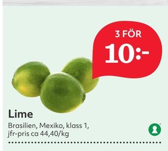 Hemköp Lime erbjuda