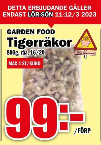 Matdax Tigerräkor erbjuda
