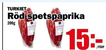 Matdax Röd spetspaprika erbjuda