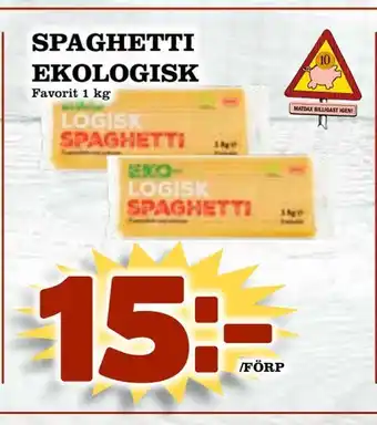 Matdax Spaghetti ekologisk erbjuda