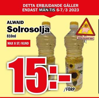 Matdax Solrosolja erbjuda