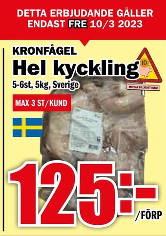 Matdax Hel kyckling erbjuda