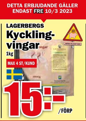 Matdax Kycklingvingar erbjuda