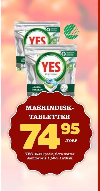 Prisma Mat Maskindisktabletter erbjuda