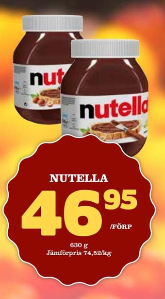 Supergrossen Nutella erbjuda