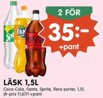 Tempo Coca Cola Läsk 1,5L erbjuda