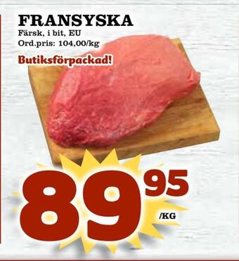 Supergrossen Fransyska erbjuda