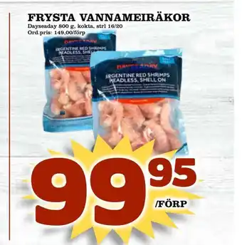 Supergrossen Frysta vannameiräkor erbjuda