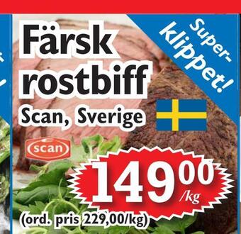 T-jarlen Färsk rostbiff erbjuda