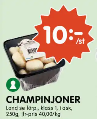 Land se förp. Champinjoner 250g