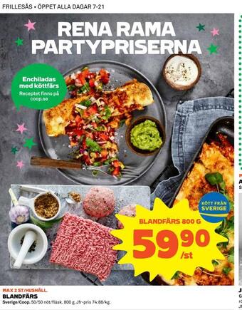 Coop Konsum Blandfärs erbjuda