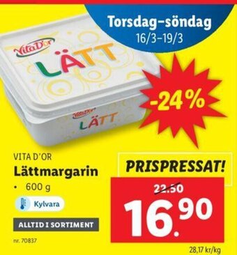 Lidl Lättmargarin erbjuda