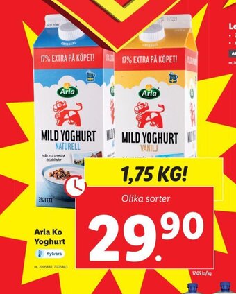 Lidl Arla Ko Yoghurt erbjuda