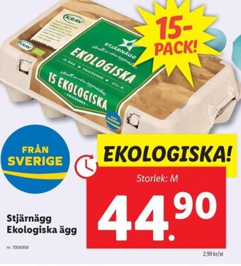 Lidl Stjärnägg Ekologiska ägg erbjuda