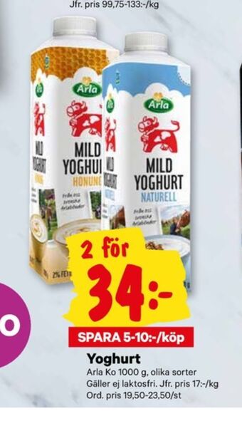 City Gross Arla yoghurt erbjuda