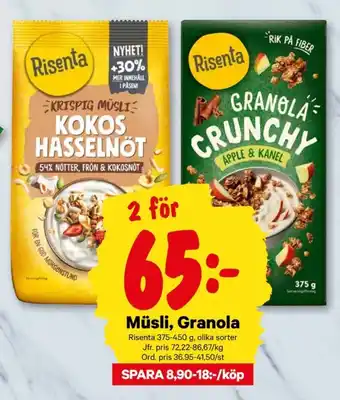 City Gross Risenta granola erbjuda