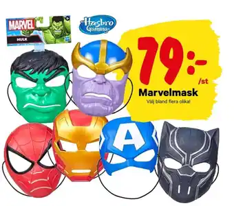 City Gross Marvel mask erbjuda