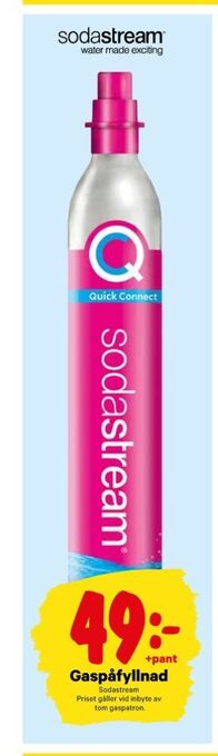 City Gross Sodastream kolsyrepatron erbjuda
