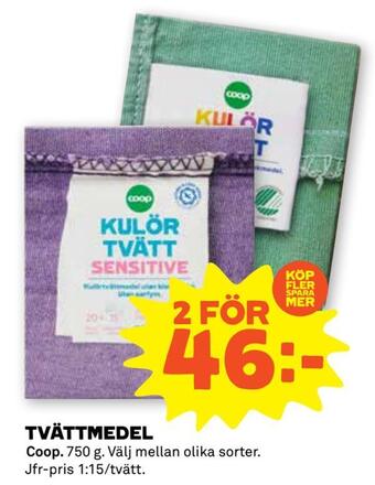 Stora Coop Tvättmedel erbjuda