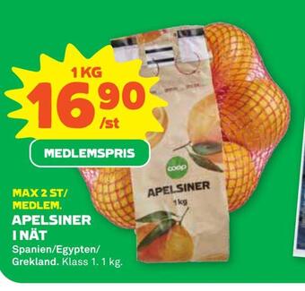 Stora Coop Apelsiner i nät erbjuda